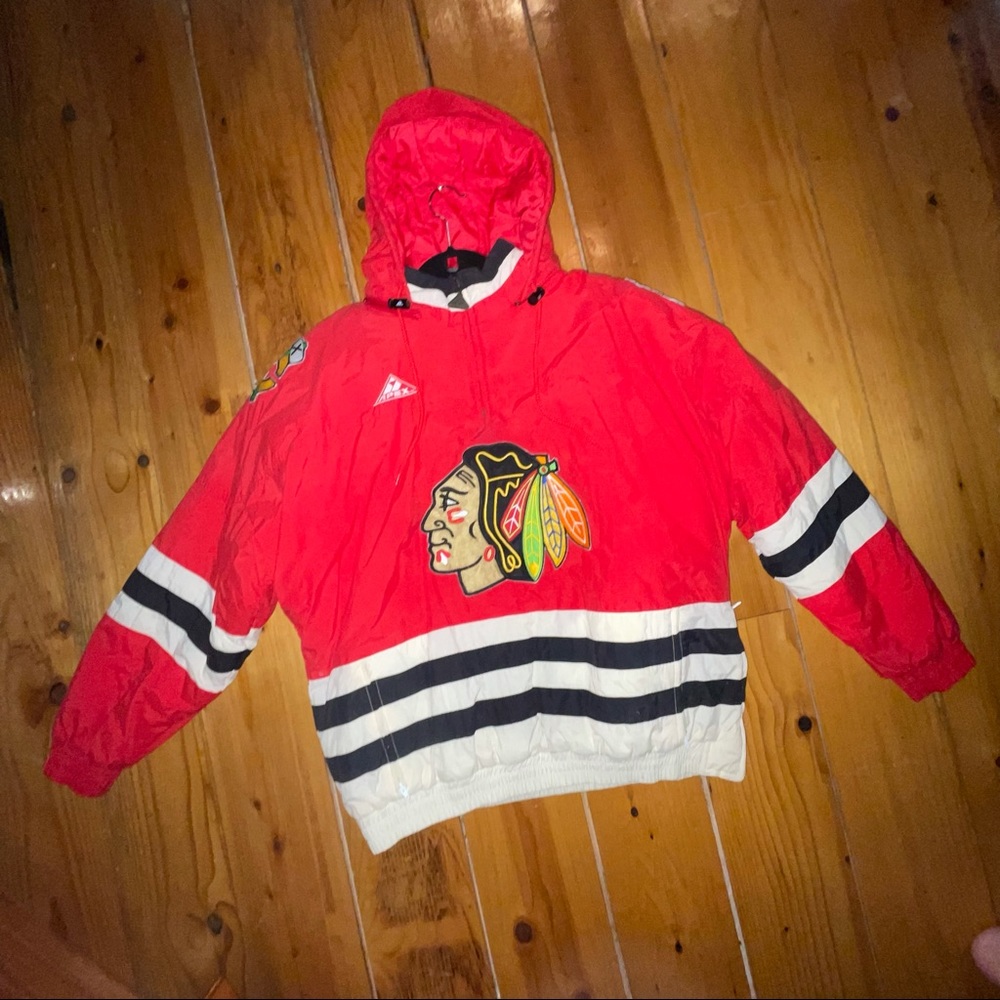 Vintage Chicago Blackhawks Jacket Jersey